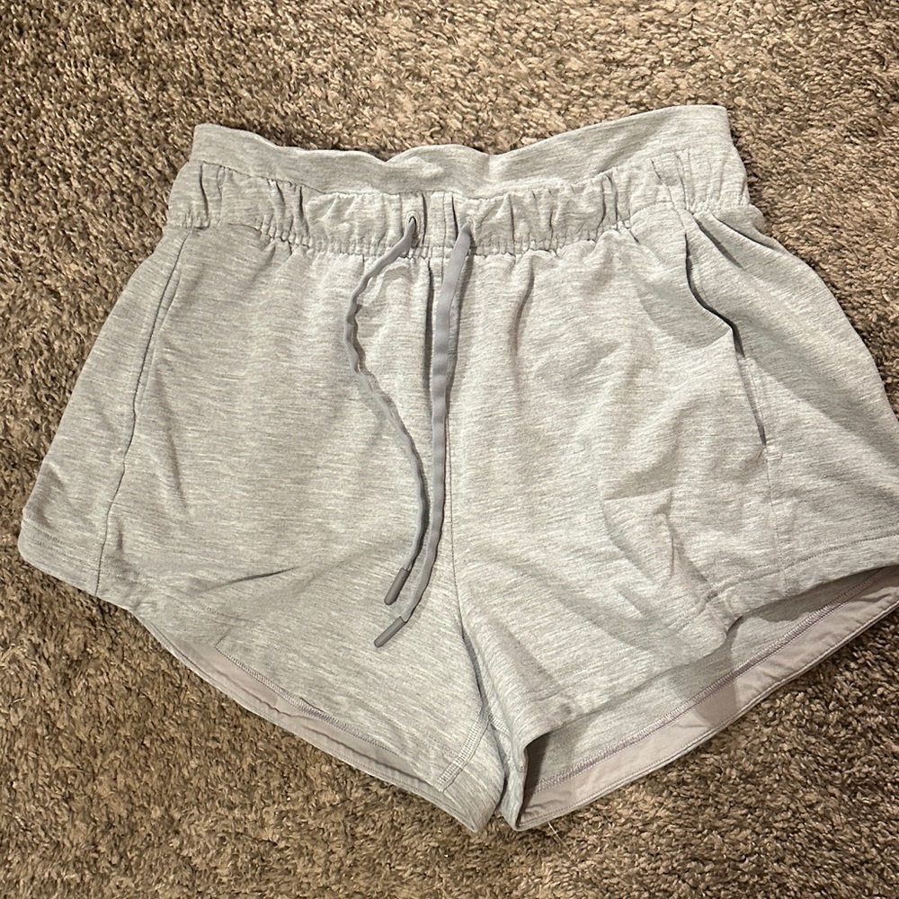 Grey size 4 lululemon shorts